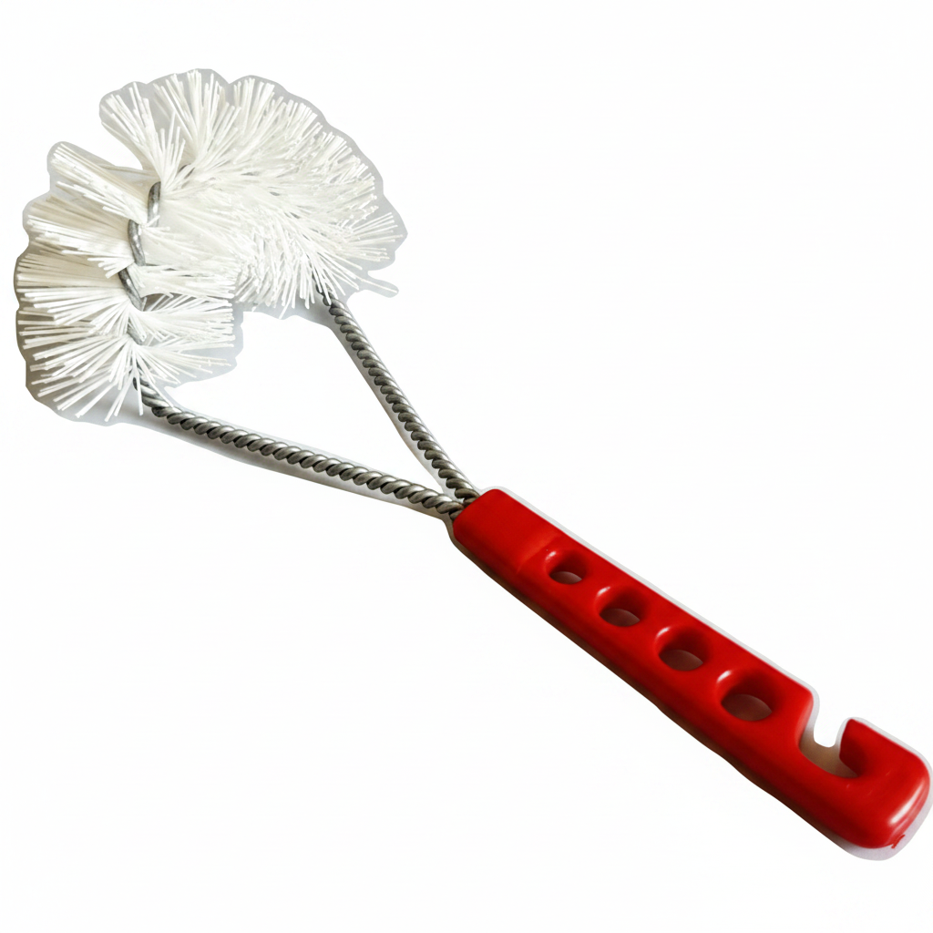 Scovolo curvo Baretto Art. 522 CU da 250 mm per la pulizia del ventilatore (girante) delle caldaie murali a gas e a condensazione