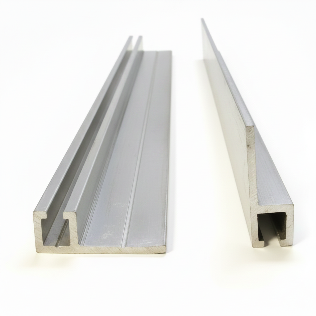 Guaina in alluminio per strip base 5, dritta o 90 gradi, Baretto