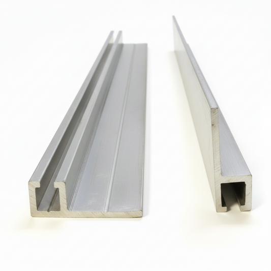 Guaina in alluminio per strip base 5, dritta o 90 gradi, Baretto