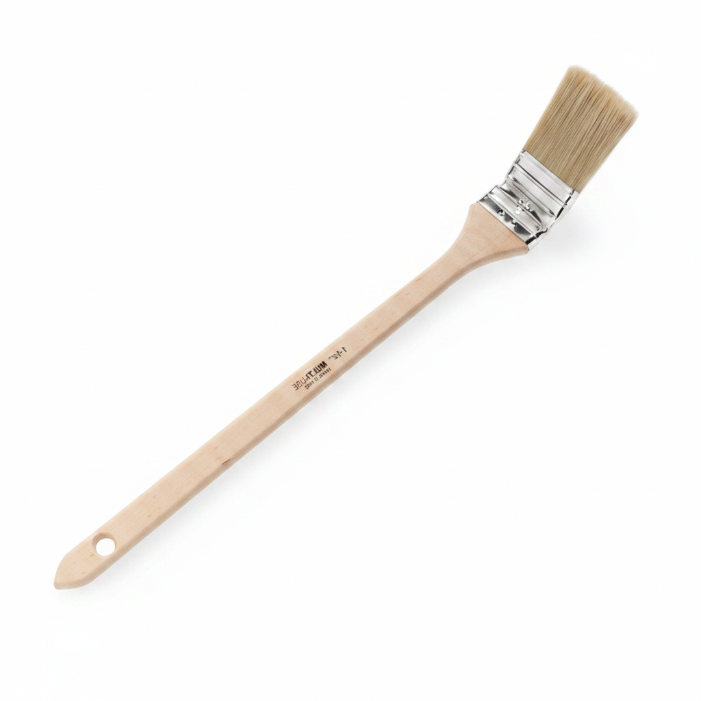 Pennellessa Baretto Art. 560/40 per radiatori, setola 40 mm e manico lungo in legno con ghiera in metallo