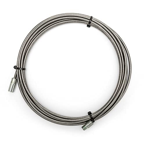 Sonda in acciaio INOX 9 m per spazzole pulizia stufa a pellet Ø80-120 mm - Baretto