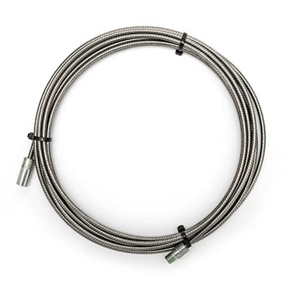 Sonda in acciaio INOX 9 m per spazzole pulizia stufa a pellet Ø80-120 mm - Baretto