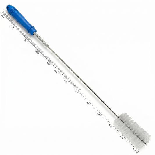 Scovolo tondo Baretto Art. 941N in nylon per caldaia a basamento, L. 750 mm con attacco M12