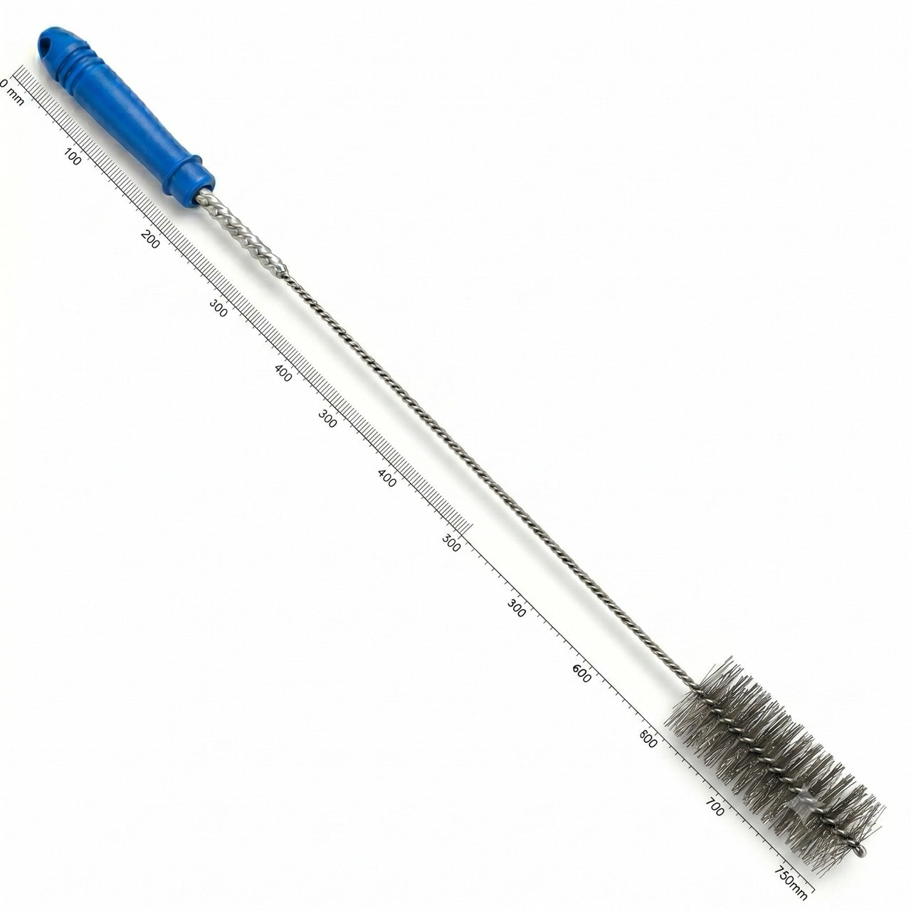 Scovolo tondo Baretto Art. 941X in acciaio inox per caldaia a basamento, L. 750 mm con attacco M12