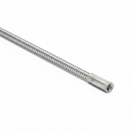 BARETTO Ricambio Prolunghe FLEX per Kit Pulizia Canna Fumaria | 1 Molla da 1 m in Acciaio | Ideali per Curve | Attacco M12