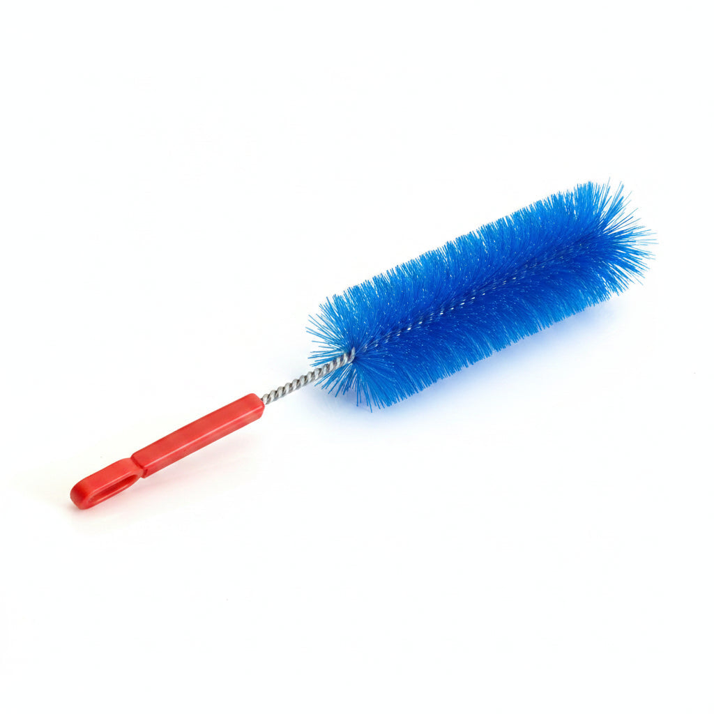 Scovolo Baretto in nylon con manico e ciuffo terminale per pulizia di tubi, provette e condotti Ø 15-50 mm
