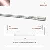 Kit pulizia camino FLEX Baretto — scovolo in nylon con prolunghe a molla flessibili, attacco M12