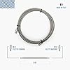 Kit pulizia stufa a pellet PRO Baretto — scovoli flessibili e sonda in acciaio inox 9 m, attacco M12