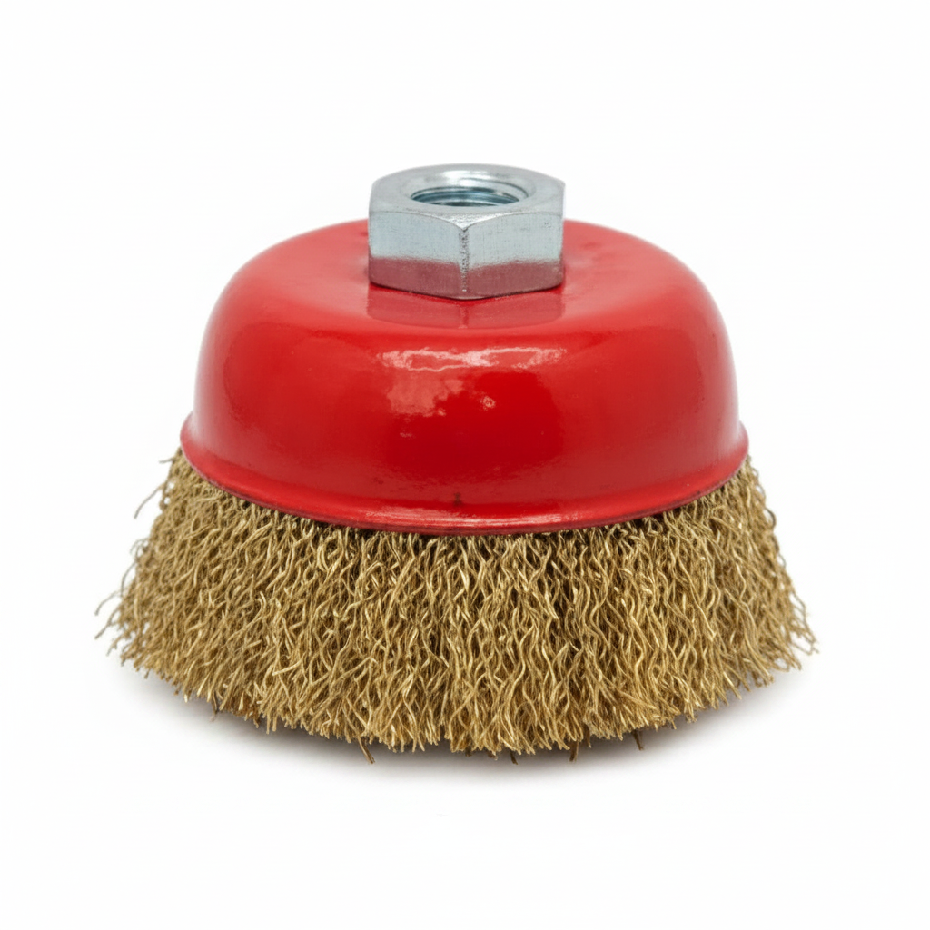 Spazzola a tazza ondulata per smerigliatrice M14