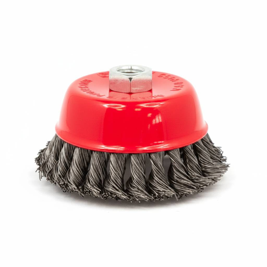 Spazzola a tazza ritorta per smerigliatrice M14
