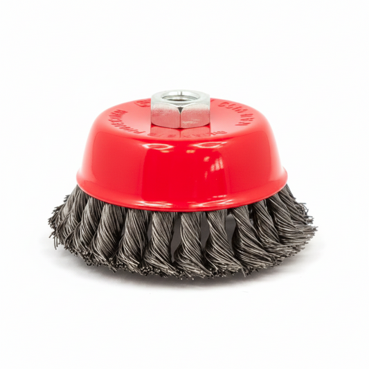 Spazzola a tazza ritorta per smerigliatrice M14